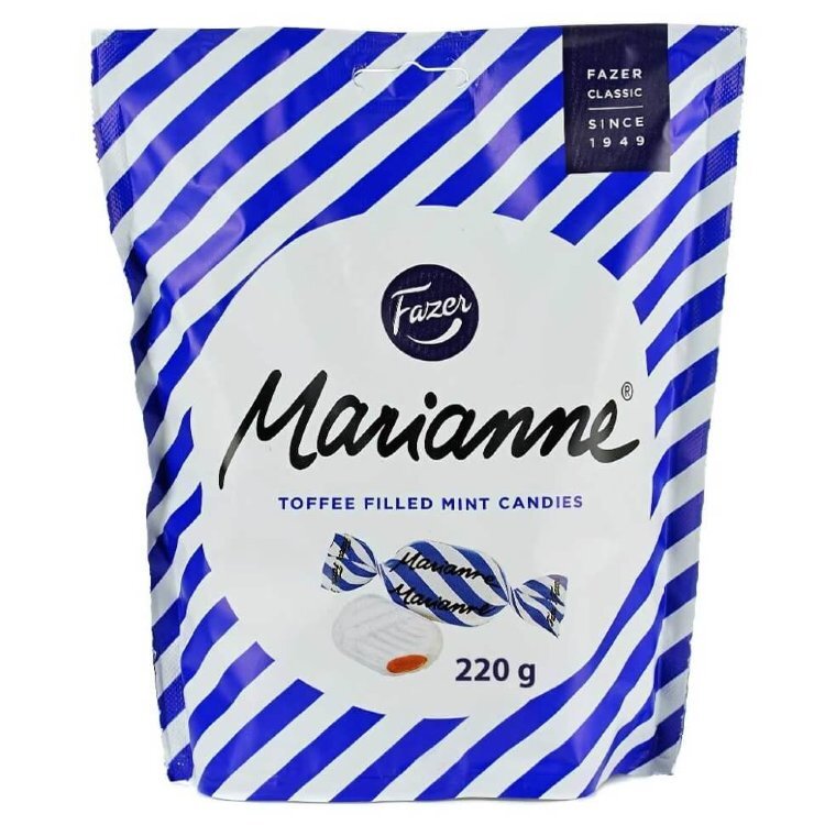 Конфеты Fazer Marianne Toffee Filled Mint Candies (Финляндия, 220 гр)