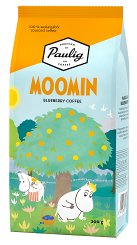 Кофе молотый с черникой PAULIG Moomin Coffee Blueberry (ФИНЛЯНДИЯ, 200 г)