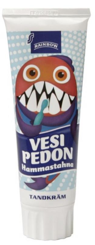 Зубная паста детская Rainbow Vesipedon hammastahna от 0 до 6 лет (Германия, 75 мл.) 