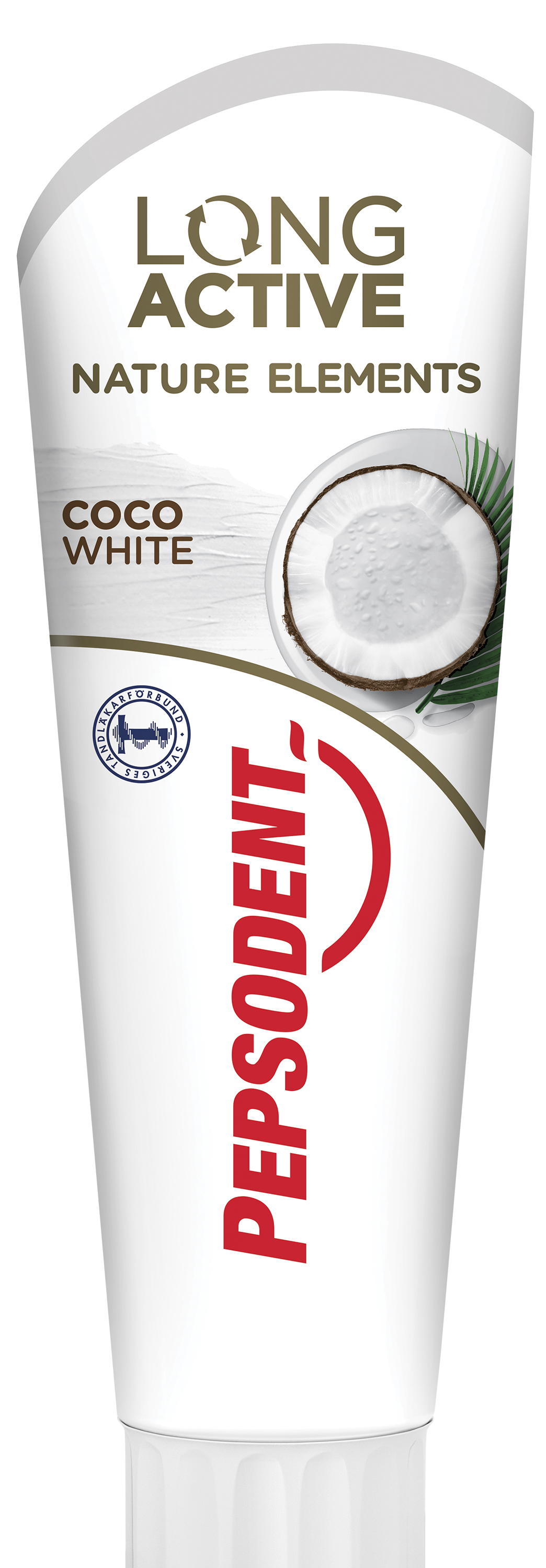 Зубная паста с экстрактом кокоса отбеливающая Pepsodent Long Active Nature Elements Coco White (НИДЕРЛАНДЫ, 75 мл)
