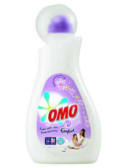 Гель OMO 2 в 1 с кондиционером Comfort (цветочная страсть с маслом иланг-иланг). Нидерланды, 1 л.