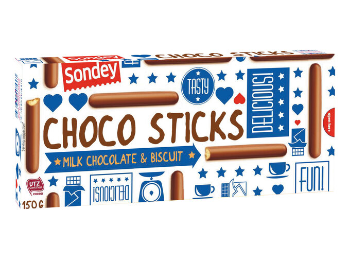 Печенье в шоколаде Sondey Choco Sticks (ГЕРМАНИЯ, 150 г)