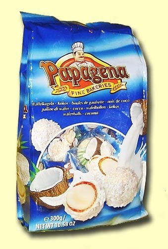 Papagena Вафельные шарики с кремом и кокосом (АВСТРИЯ, 300 гр)