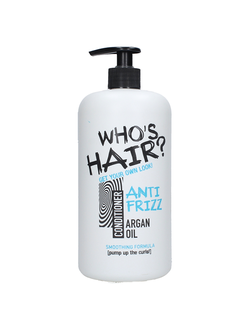 Кондиционер для вьющихся волос с аргановым маслом Who’s Hair Anti Frizz Argan Oil Conditioner (НИДЕРЛАНДЫ, 1 л)