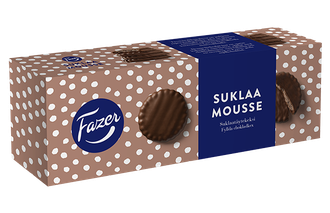 Шоколадное печенье с начинкой "шоколадный мусс" Fazer Suklaa Mousse (ФИНЛЯНДИЯ, 142 г)