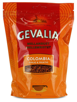 Кофе растворимый Gevalia Mellanrost Colombia (Швеция, 200г)